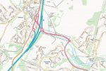 Map of the A1000 road
